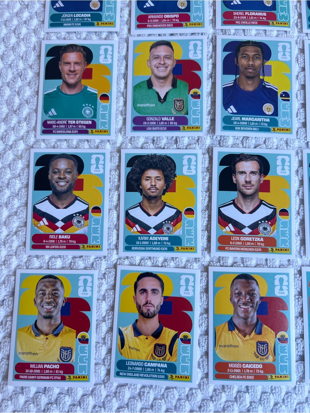 🤶🏼XMAS SALE🤶🏼Lot of 25 Panini World Cup Player Sticker - Picture 4 of 6